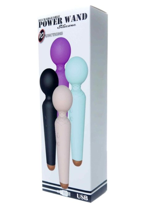 Stymulator, wibrator-Mini wibrator Power Wand, różdżka, mikrofon USB 20 Functions - Purple Stymulator, wibrator-Mini wibrator Power Wand, różdżka, mikrofon USB 20 Functions - Purple