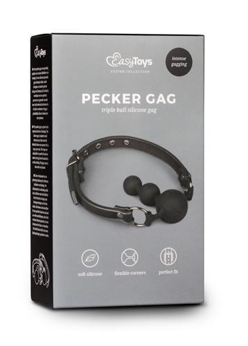 Knebel-Ball Gag With Silicone Beads Knebel-Ball Gag With Silicone Beads
