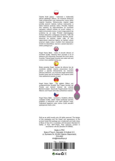 Kulki gejszy Kegel Balls 32mm 200g różowe Kulki gejszy Kegel Balls 32mm 200g różowe