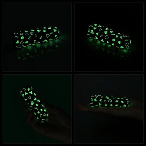 Mini wibrator Glow-in-the-dark Heart Wibrator, masażer, wand