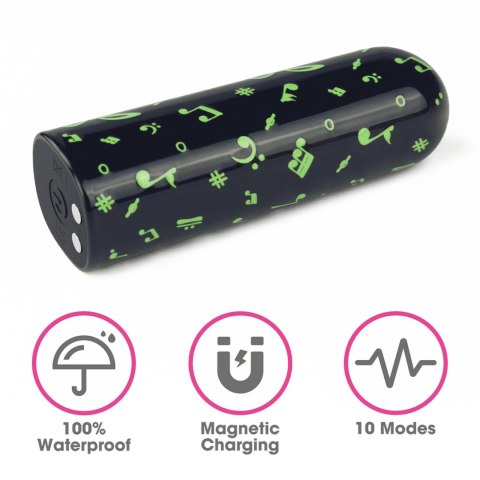 Mini wibrator Glow-in-the-dark Music Wibrator, masażer, wand Mini wibrator Glow-in-the-dark Music Wibrator, masażer, wand