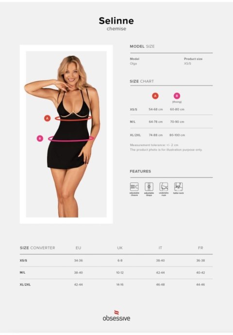 Bielizna-Selinne koszulka i stringi XS/S Bielizna-Selinne koszulka i stringi XS/S