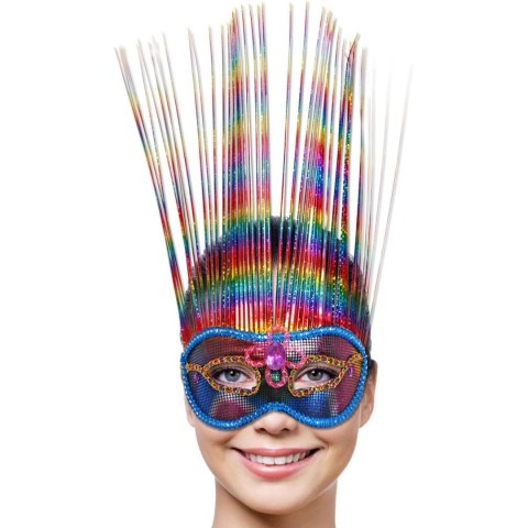 Maska-Venetian Mask Rainbow Deluxe Maska-Venetian Mask Rainbow Deluxe