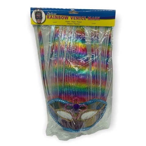 Maska-Venetian Mask Rainbow Deluxe Maska-Venetian Mask Rainbow Deluxe
