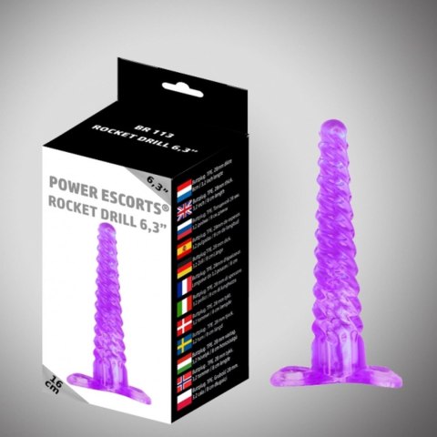 Rocket drill 6,3 inch purple big anal plug, korek analny 6,3 inch / 16 cm Rocket drill 6,3 inch purple big anal plug, korek analny 6,3 inch / 16 cm