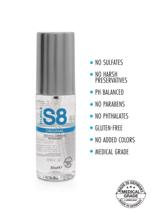 S8 Waterbased Lube 50ml Original S8 Waterbased Lube 50ml Original