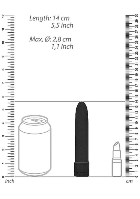 5,5"" Vibrator - Biodegradable - Black 5,5"" Vibrator - Biodegradable - Black