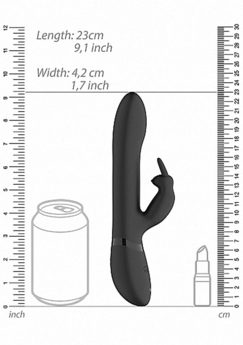 Amoris - Stimulating Beads Wibrator króliczek, rabbit - Black Amoris - Stimulating Beads Wibrator króliczek, rabbit - Black