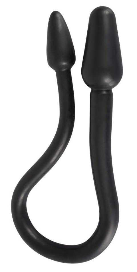 Nature Skin Double Plug, korek analny Black Nature Skin Double Plug, korek analny Black