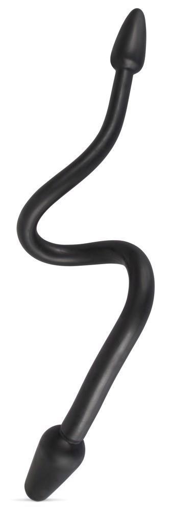 Nature Skin Double Plug, korek analny Black Nature Skin Double Plug, korek analny Black