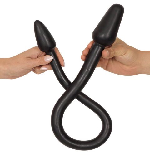 Nature Skin Double Plug, korek analny Black Nature Skin Double Plug, korek analny Black