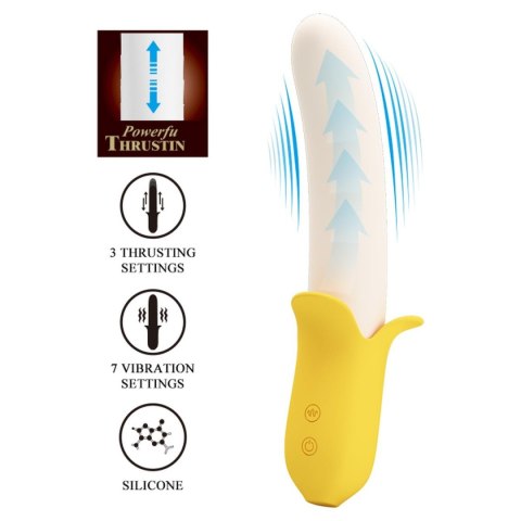 WIBRATOR - Banana Greek, 7 vibration functions 3 thrusting settings WIBRATOR - Banana Greek, 7 vibration functions 3 thrusting settings