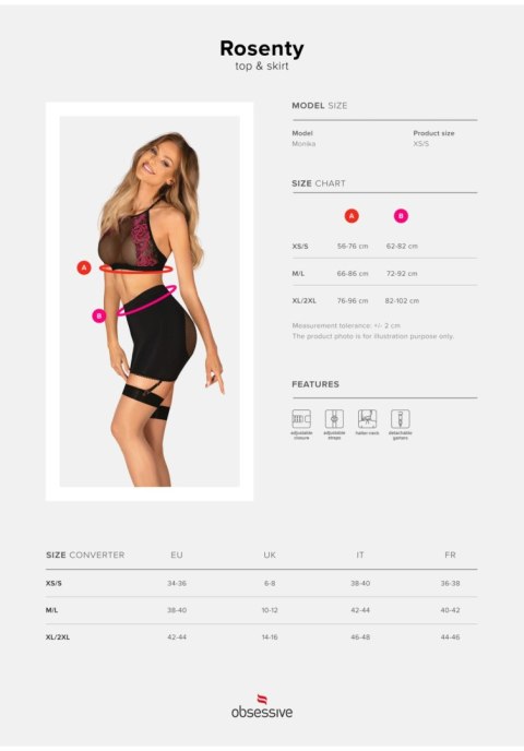 Rosenty top i spódnica XL/2XL Rosenty top i spódnica XL/2XL