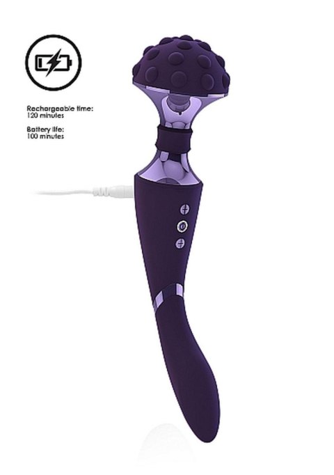 Stymulator, wibrator- Shiatsu Bendable Wibrator, masażer, wand Wand, różdżka, mikrofon - Purple Stymulator, wibrator- Shiatsu Bendable Wibrator, masażer, wand Wand, różdżka, mikrofon - Purple