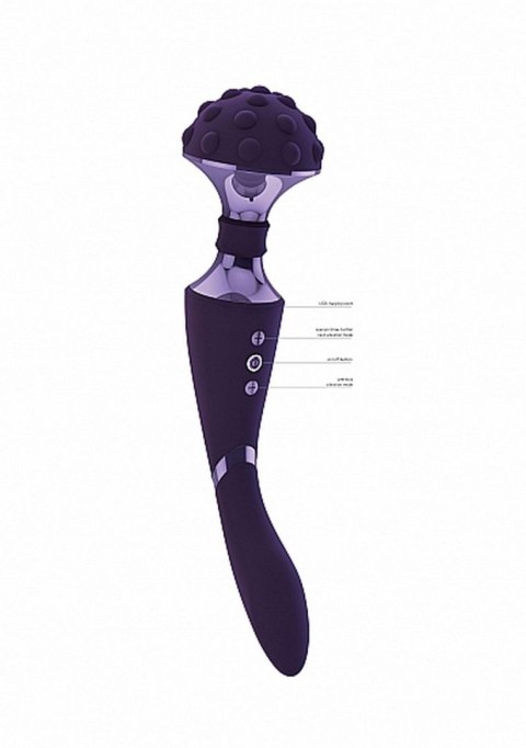 Stymulator, wibrator- Shiatsu Bendable Wibrator, masażer, wand Wand, różdżka, mikrofon - Purple Stymulator, wibrator- Shiatsu Bendable Wibrator, masażer, wand Wand, różdżka, mikrofon - Purple