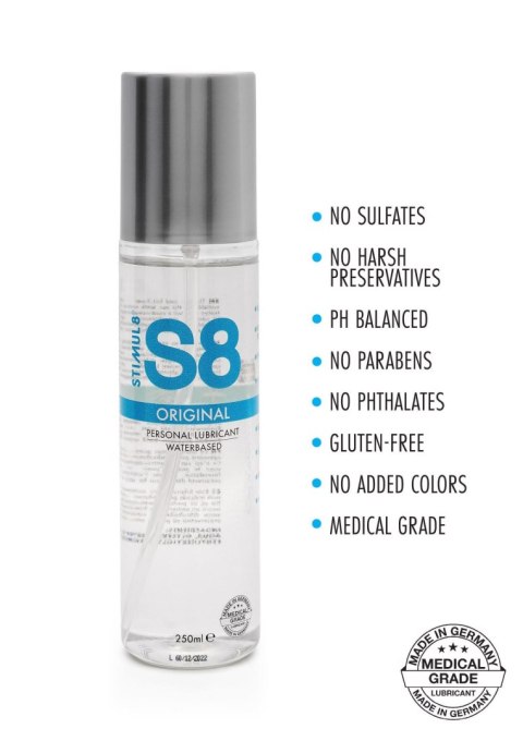S8 Waterbased Lube 250ml Original S8 Waterbased Lube 250ml Original