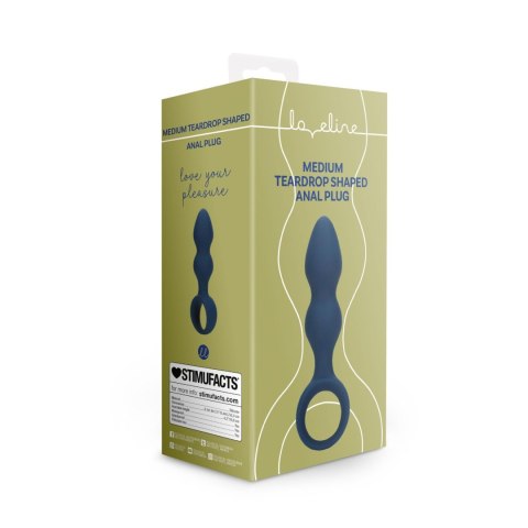 Teardrop Shaped Anal Plug, korek analny - Medium - Baltic Blue Teardrop Shaped Anal Plug, korek analny - Medium - Baltic Blue