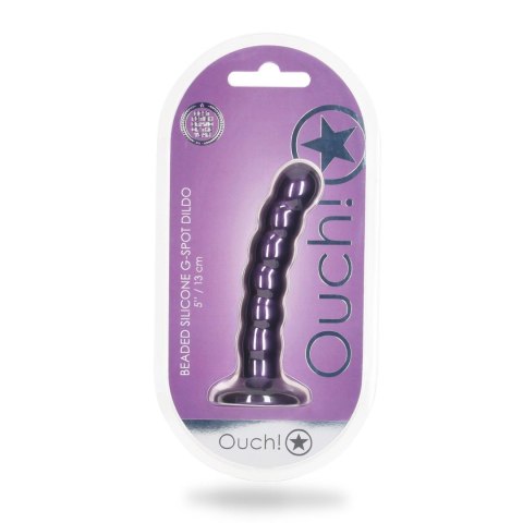 Beaded Silicone G-Spot Dildo - 5'' / 13 cm Beaded Silicone G-Spot Dildo - 5'' / 13 cm