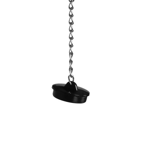 Open Mouth Gag Head Harness with Plug Stopper - Black Open Mouth Gag Head Harness with Plug Stopper - Black