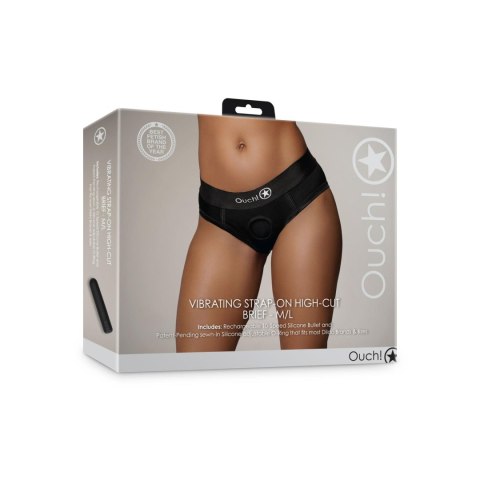 Vibrating Strap-on High-cut Brief - M/L Vibrating Strap-on High-cut Brief - M/L