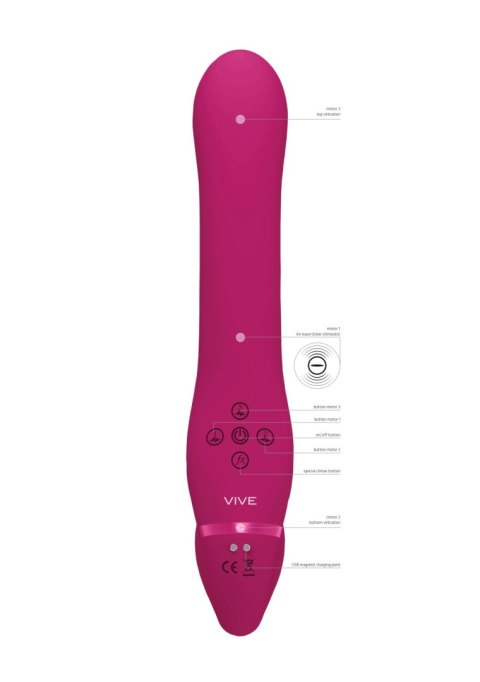 Ai - Dual Vibrating & Air Wave Tickler Strapless strap on Ai - Dual Vibrating & Air Wave Tickler Strapless strap on