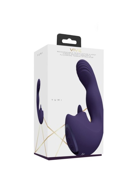 VIVE - Yumi - Mini wibrator Triple Motor - G-Spot Finger Motion wibrator and Flickering Tongue Stimul VIVE - Yumi - Mini wibrator Triple Motor - G-Spot Finger Motion wibrator and Flickering Tongue Stimul