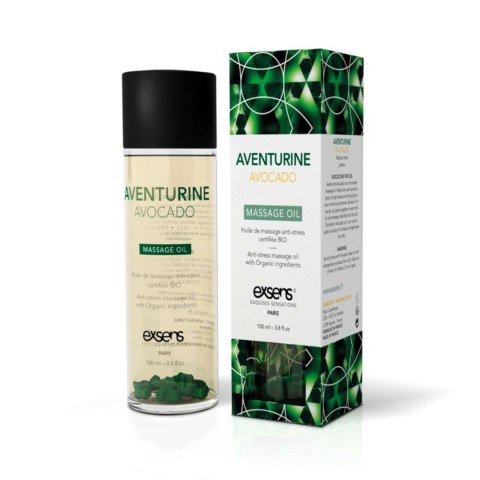 AVENTURINE AVOCADO Organic Massage Oil with stones 100 ml AVENTURINE AVOCADO Organic Massage Oil with stones 100 ml