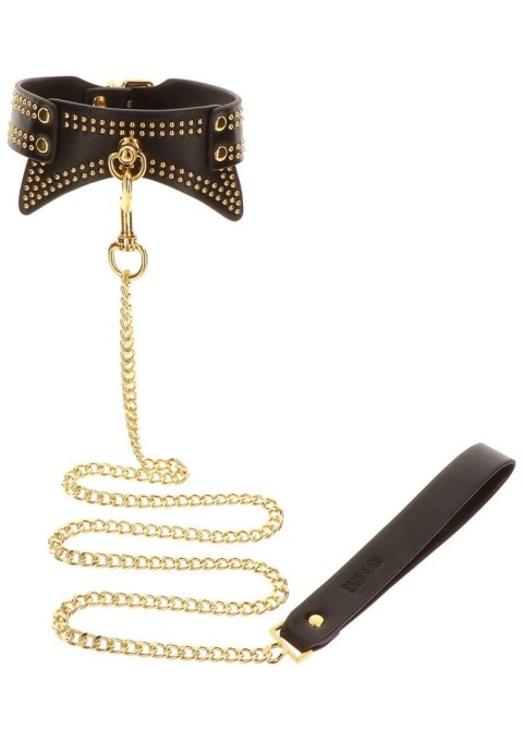 Studded Collar and Leash Black Studded Collar and Leash Black