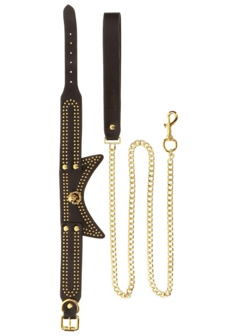Studded Collar and Leash Black Studded Collar and Leash Black
