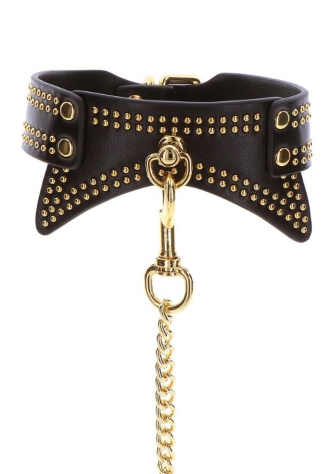 Studded Collar and Leash Black Studded Collar and Leash Black