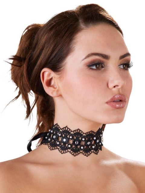 Embroidered Choker+Rhinestones Embroidered Choker+Rhinestones