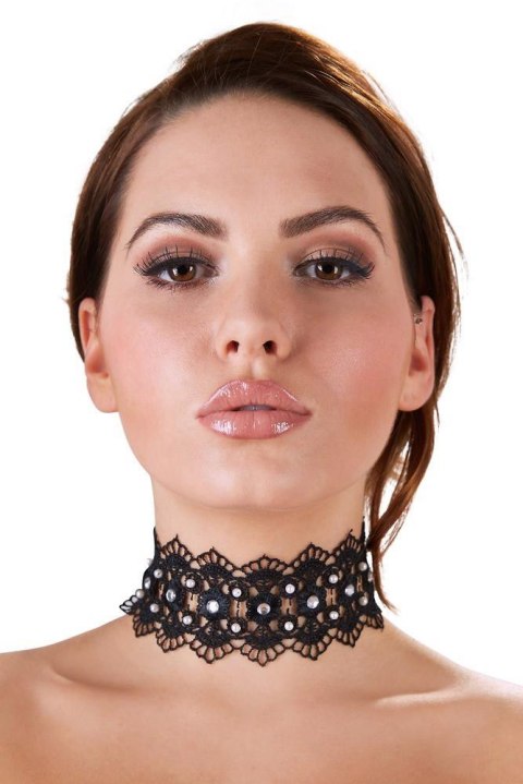 Embroidered Choker+Rhinestones Embroidered Choker+Rhinestones