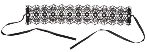 Embroidered Choker+Rhinestones Embroidered Choker+Rhinestones