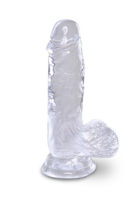 King Cock 5 Inch Cock w Balls Transparent King Cock 5 Inch Cock w Balls Transparent