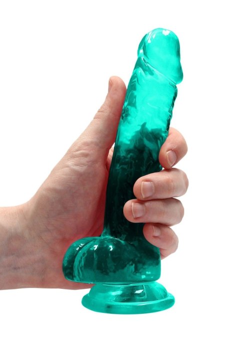 7"""" / 19 cm Realistic Dildo With Balls - Turquoise 7"""" / 19 cm Realistic Dildo With Balls - Turquoise