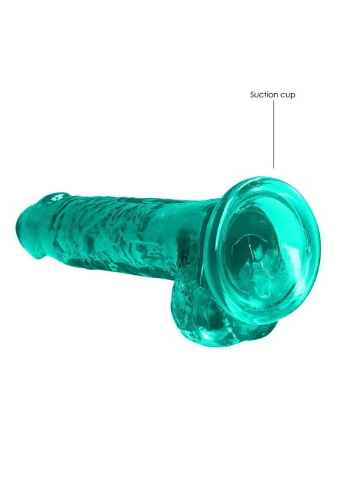 7"""" / 19 cm Realistic Dildo With Balls - Turquoise 7"""" / 19 cm Realistic Dildo With Balls - Turquoise