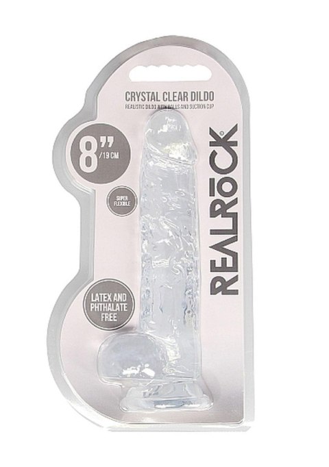 8"" / 20 cm Realistic Dildo With Balls - Transparent 8"" / 20 cm Realistic Dildo With Balls - Transparent