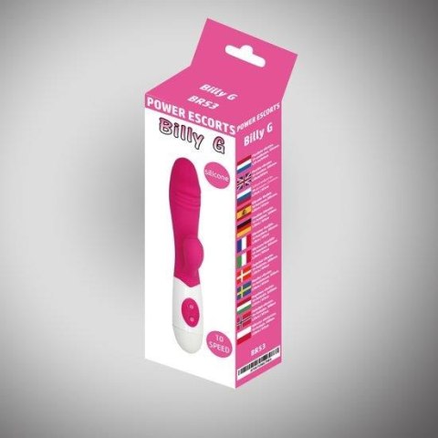 Billy g pink 20 cm silicone wibrator 20 speed Billy g pink 20 cm silicone wibrator 20 speed