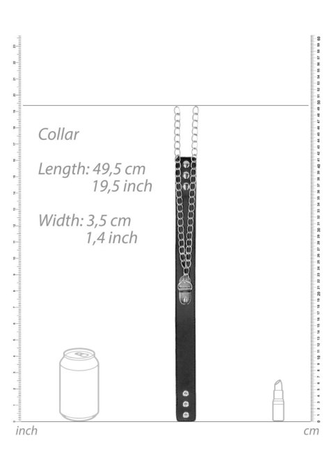 Bonded Leather Collar With Hand Cuffs Bonded Leather Collar With Hand Cuffs