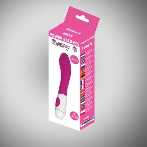 Romy g pink 20 cm silicone wibrator 20 speed