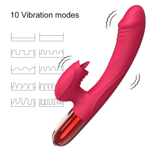 Wibrator-Silicone wibrator USB, 20 vibration modes, Heating Wibrator-Silicone wibrator USB, 20 vibration modes, Heating