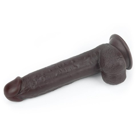 9.5'' Sliding Skin Dual Layer Dong - Black 9.5'' Sliding Skin Dual Layer Dong - Black