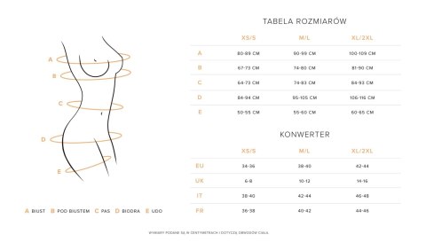Donarella gorset i stringi XS/S Donarella gorset i stringi XS/S