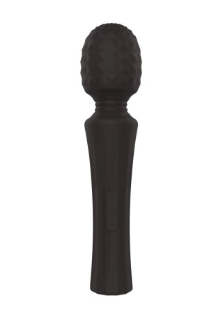 Stymulator, wibrator-Mini wibrator Power Wand, różdżka, mikrofon - Black