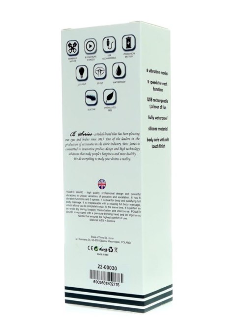 Stymulator, wibrator-Mini wibrator Power Wand, różdżka, mikrofon - Black Stymulator, wibrator-Mini wibrator Power Wand, różdżka, mikrofon - Black