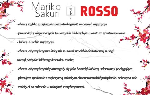 Feromony-Mariko Sakuri ROSSO 50ml for women Feromony-Mariko Sakuri ROSSO 50ml for women