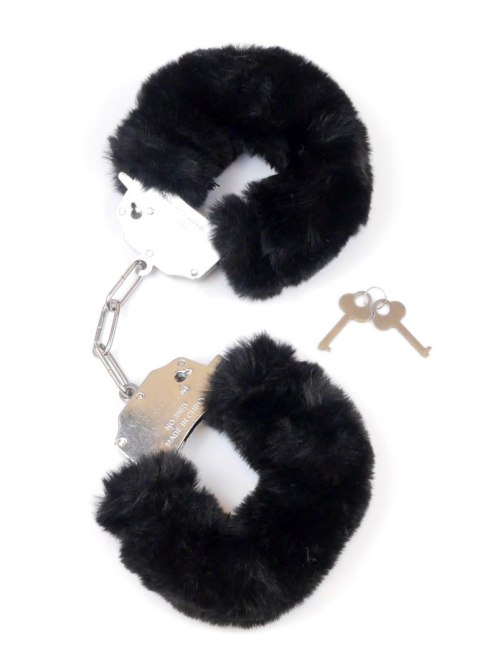 Kajdanki Fetish B - Series- Furry Cuffs Black 2,7 Kajdanki Fetish B - Series- Furry Cuffs Black 2,7