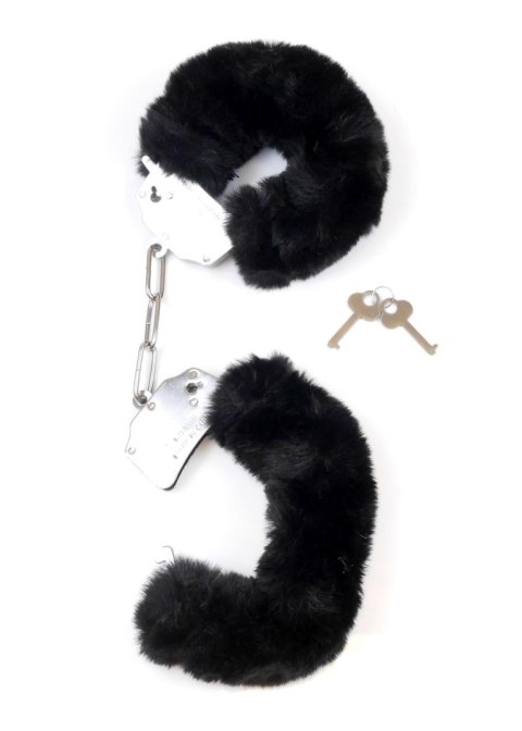 Kajdanki Fetish B - Series- Furry Cuffs Black 2,7 Kajdanki Fetish B - Series- Furry Cuffs Black 2,7