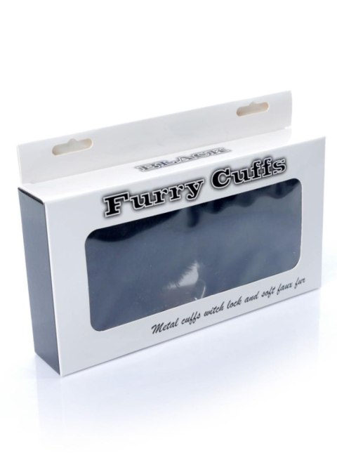 Kajdanki Fetish B - Series- Furry Cuffs Black 2,7 Kajdanki Fetish B - Series- Furry Cuffs Black 2,7