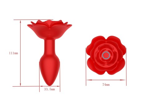 Rose rotating anal plug, korek analny